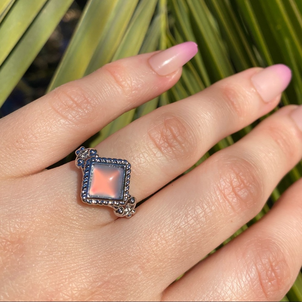 NEW Sterling Silver Opal Ring - Picture 9 of 12